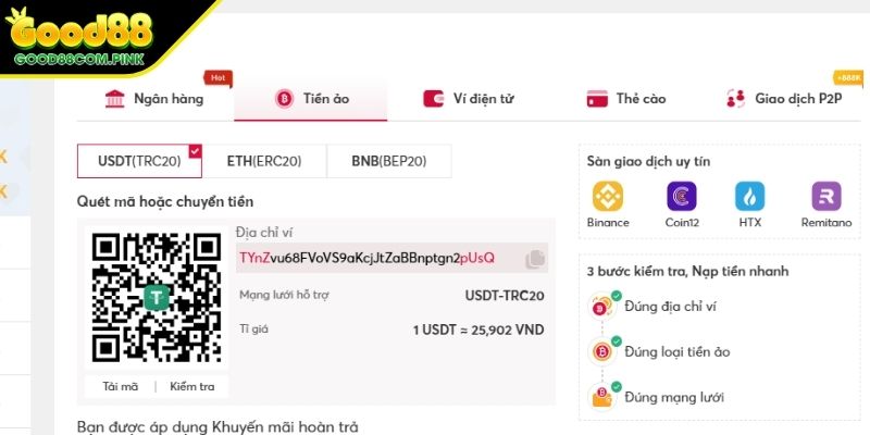 Gửi tiền qua mã QR